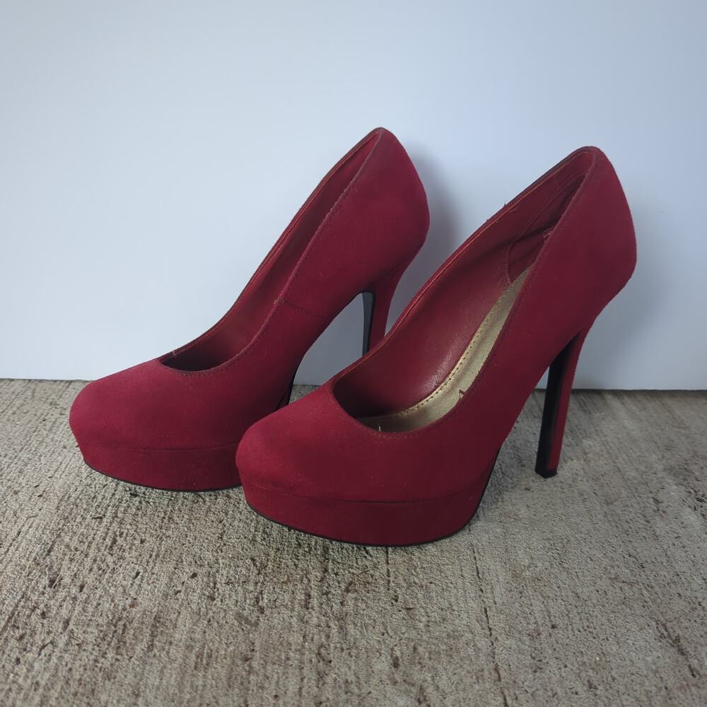 Trash Red Platform Stiletto Heels